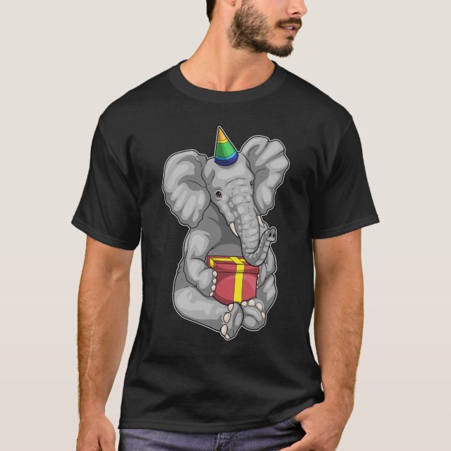 Elephant Birthday Party T-Shirt (Vorderseite)