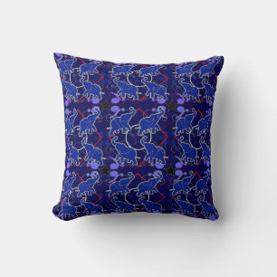 Elephant Blue Bandana Pillow Kissen