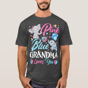 Elephant Blue Pink Oma Lieben You Pregnancy Rev. T-Shirt