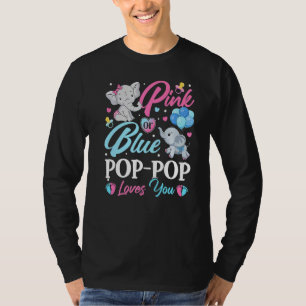 Elephant Blue Pink Pop Pop Lieben You Pregnancy Re T-Shirt