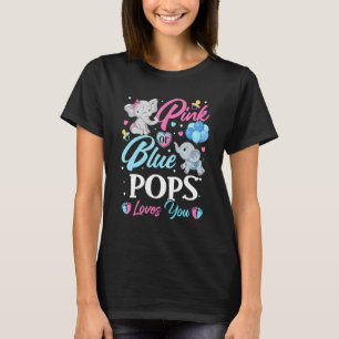 Elephant Blue Pink Pops Lieben Sie Schwangerschaft T-Shirt