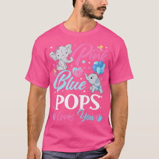 Elephant Blue Pink POPS Lieben Sie Schwangerschaft T-Shirt