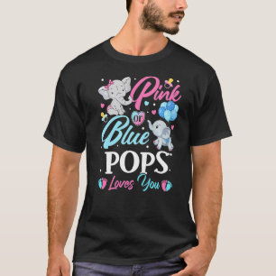 Elephant Blue Pink Pops Lieben Sie Schwangerschaft T-Shirt