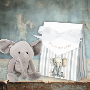 Elephant Blue Striping Baby Dusche Geschenkschachtel