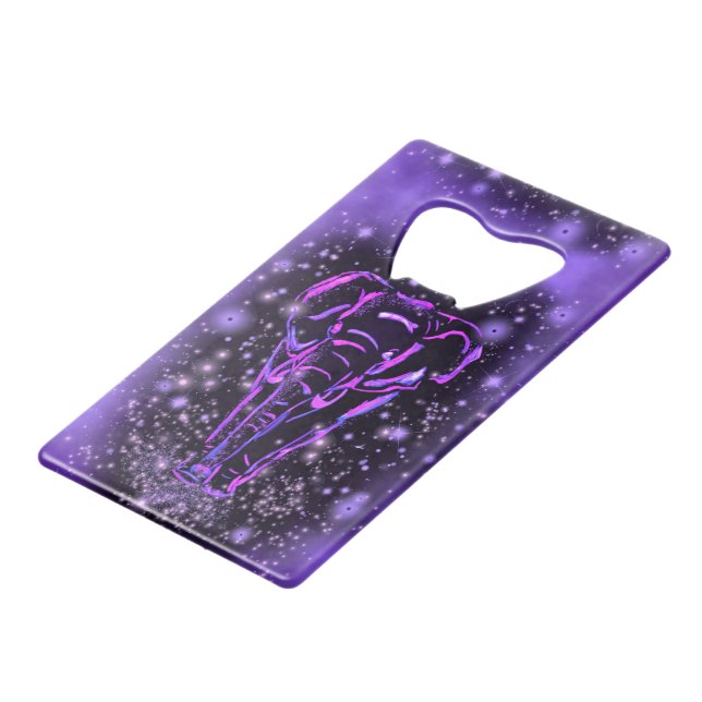 Elephant Bottle Opener Spaziergang an der Starry N Geldbeutel Flaschenöffner (Vorderseite Schrägansicht)