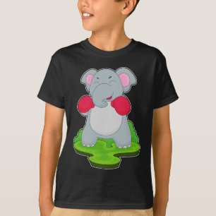 Elephant Boxer Boxhandschuhe Boxen T-Shirt