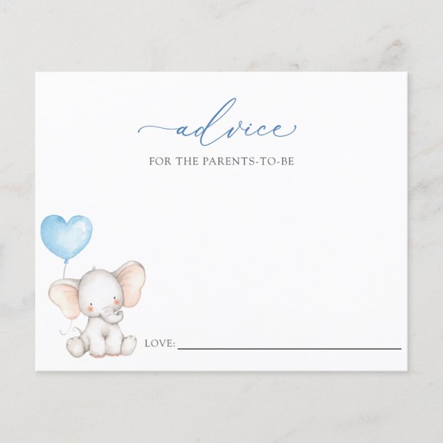 Elephant Boy Baby Advice für die Eltern in Zukunft (Vorderseite)