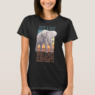 Elephant Boy Liebe Spirit Animal Retro T-Shirt