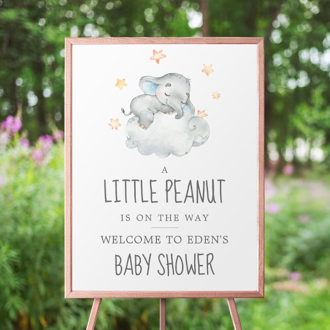 Elephant Boy Little Peanut Baby Dusche Willkommen Poster (Von Creator hochgeladen)