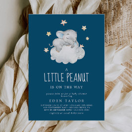 Elephant Boy | Navy Little Peanut Baby Shower Einladung