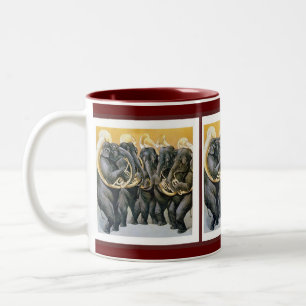 Elephant Brass Band Zweifarbige Tasse