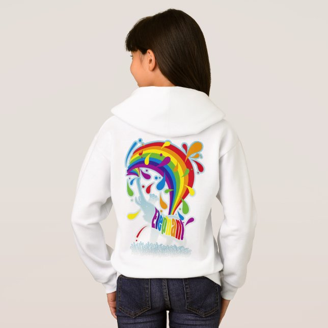 Elephant_Bthing Hoodie (Schwarz voll)