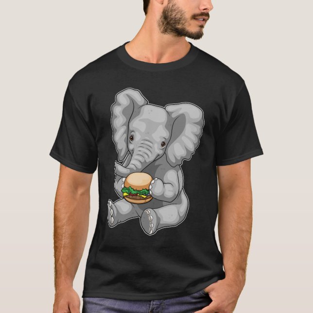 Elephant Burger T-Shirt (Vorderseite)
