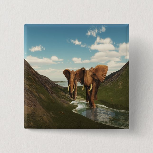 Elephant Button (Vorderseite)