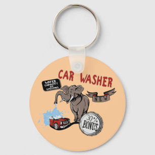 Elephant Car Washer - Funny New Invention Schlüsselanhänger