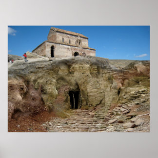 Elephant Caves Leinwand Poster