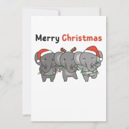 Elephant Christmas Feiertagskarte