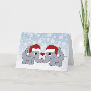 Elephant Christmas Feiertagskarte