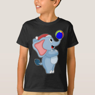 Elephant Christmas Soccer T-Shirt