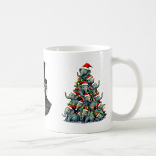 Elephant Christmas Tree Funny Jumbo Holiday Niedli Kaffeetasse