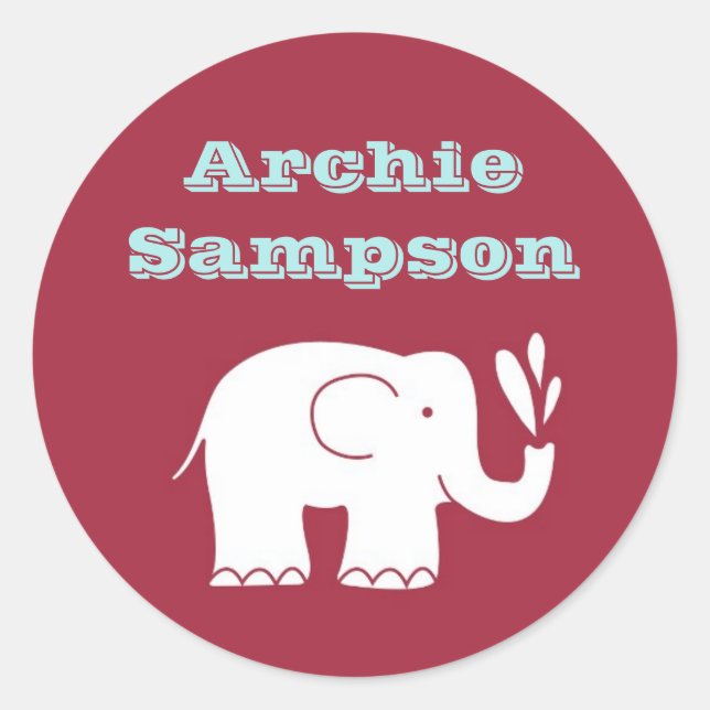Elephant Circus Sticker (Vorderseite)