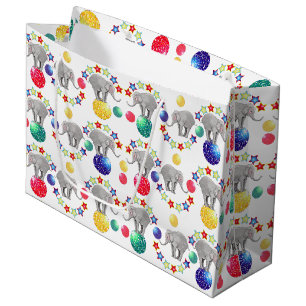 Elephant Circus Theme Kindergeburtstag Party Große Geschenktüte