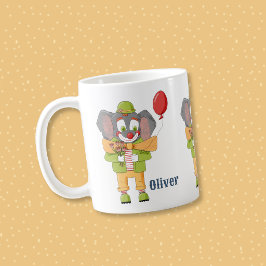 Elephant Clown Kid Personalized Mug Kaffeetasse