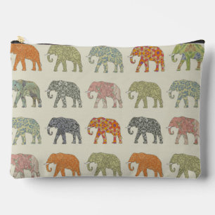 Elephant Colorful Animal Pattern heute Zubehörtasche