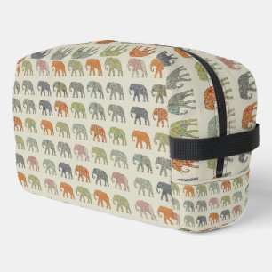 Elephant Colorful Animal Pattern Waschbeutel