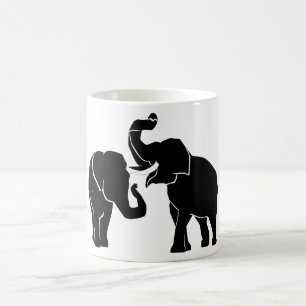 Elephant Couple Custom Colors Tasse