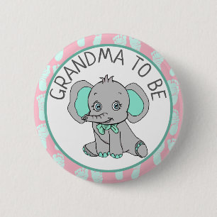 Elephant dachte, Oma sei eine Babydusche Button