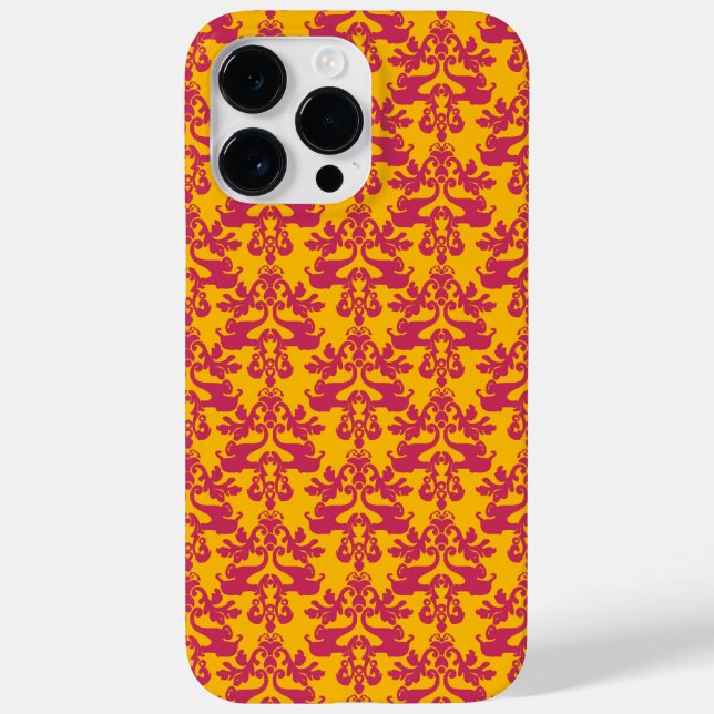 Elephant Damask maul, goldfarben Case-Mate iPhone Hülle (Rückseite)