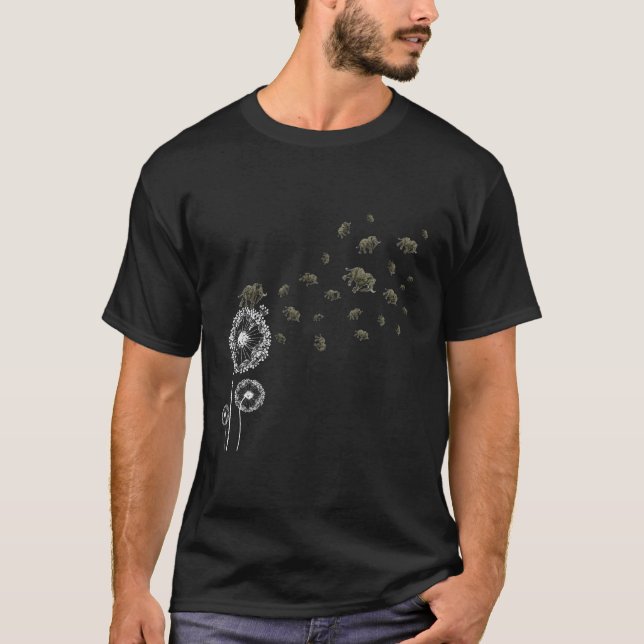 Elephant Dandelion T-Shirt (Vorderseite)
