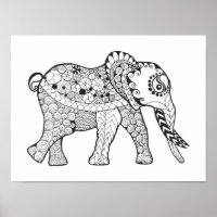 Elephant Doodle 2