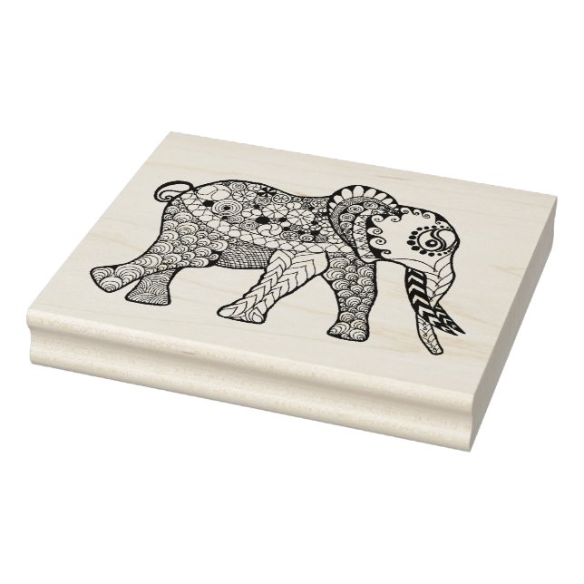 Elephant Doodle Gummistempel (Stempel)