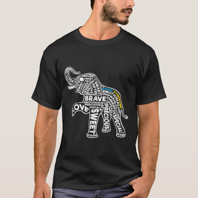 Elephant-Down-Syndrom T-Shirt (Vorderseite)
