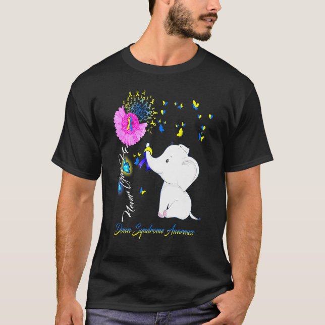 Elephant Down Syndrome Awareness - Down Syndrome R T-Shirt (Vorderseite)