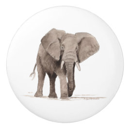 elephant drawer pull keramikknauf