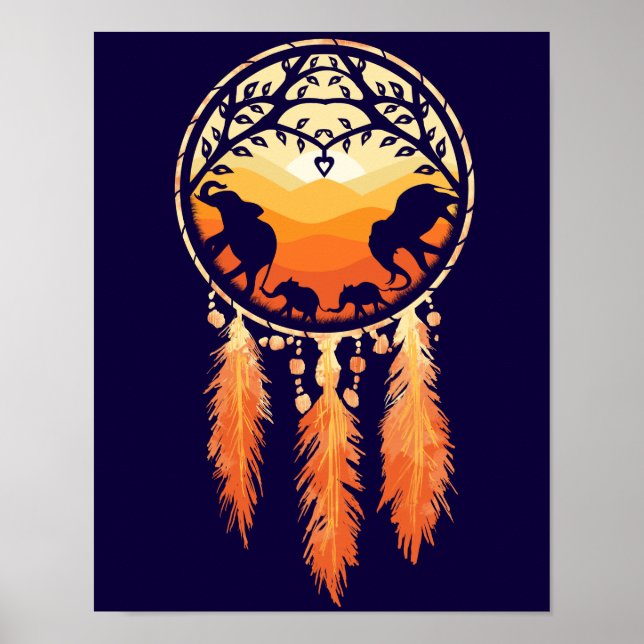 Elephant Dream Catcher Poster (Vorne)