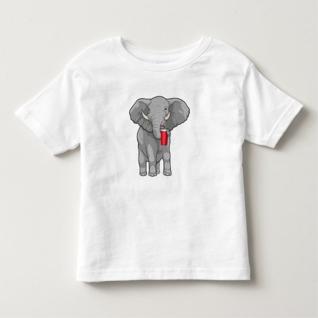 Elephant Drinking mug Kleinkind T-shirt (Vorderseite)