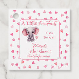 Elephant eine kleine Sweetheart Girl Baby Dusche Geschenkanhänger