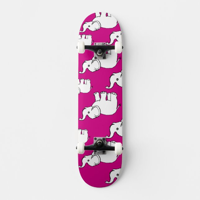 Elephant Elephant Cartoon Skateboard (Vorderseite)