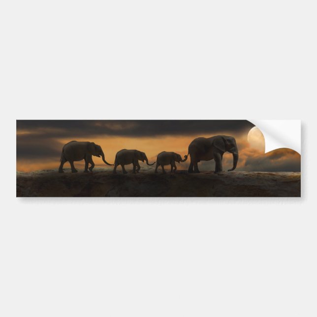 ELEPHANT ELEPHANTS-AUTOAUFKLEBER AUTOAUFKLEBER (Vorne)