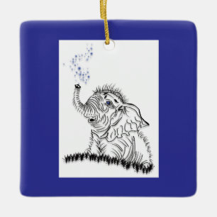 Elephant Energy Keramikornament