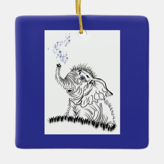 Elephant Energy Keramikornament (Vorderseite)