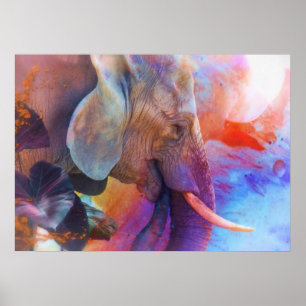 ELEPHANT ERINNERT SICH AN SACRED-GEWÄSSER POSTER