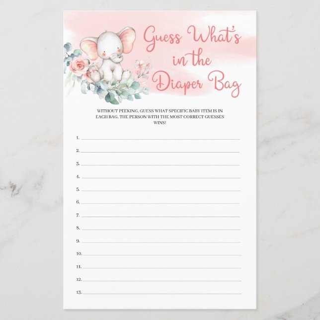 Elephant Eukalyptus rät, was in der Windeltasche i (Vorderseite)