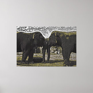 Elephant Eyes Leinwanddruck