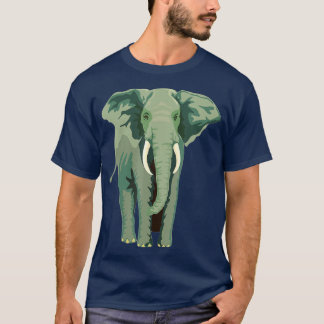 Elephant Face Funny Funny Funny Funny Animal Face T-Shirt