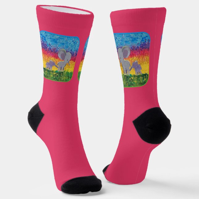 Elephant Family Crew Socks Socken (Gewinkelt)